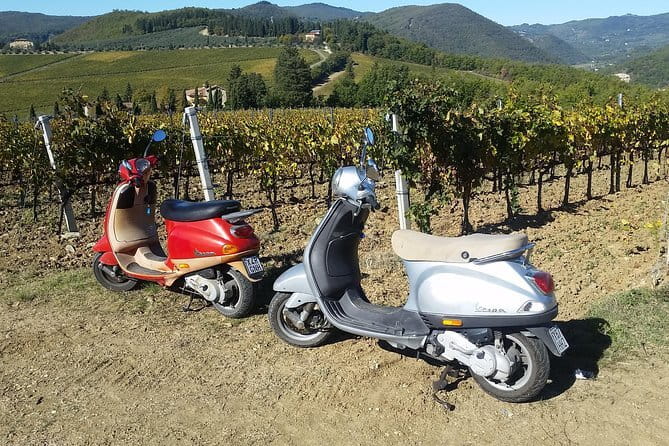 Tuscany Vespa Tour: Lunch & Wine Tasting, Countryside Roads - Riding past vineyards, olive groves, and villas