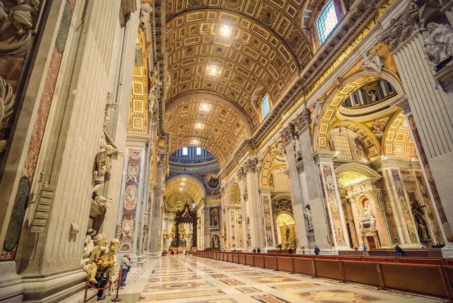 Vatican: Papal Audience and St. Peter's Basilica Guided Tour - Entering St. Peter’s Basilica with a guide