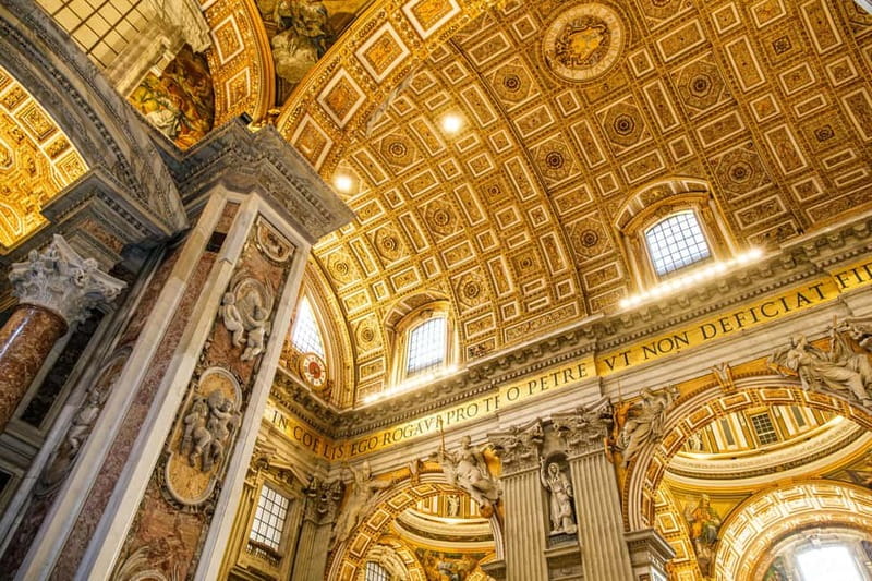 Vatican: St. Peter’s Basilica, Dome Climb & Papal Tombs Tour - Inside the basilica with Bernini and Michelangelo