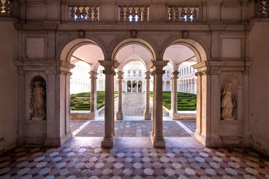 Venice: Explore San Giorgio Island with Ticket & Audio Guide - Walking through Palladio’s two courtyards