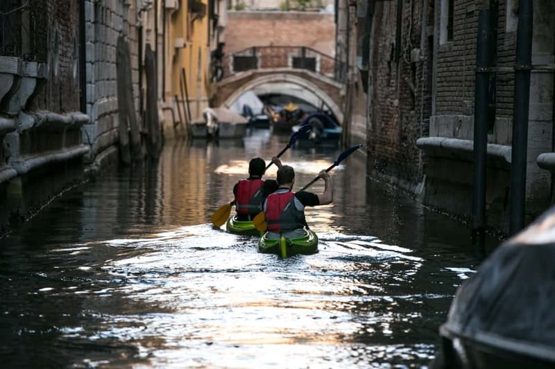 Venice: Guided Canal Kayak Tour at Day, Night, or Sunset - Seeing Venice from a kayak, not a gondola