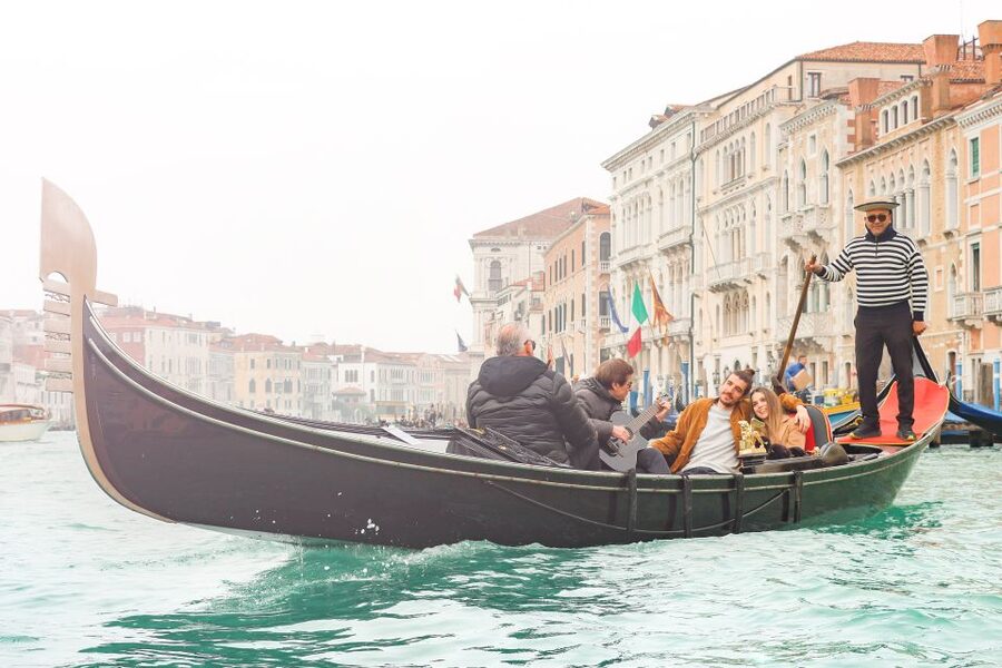 Venice: Shared Gondola Ride and Serenade - The narrow canals near La Fenice