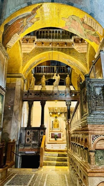 Venice: St. Mark's Basilica, Terrace, and Pala d’Oro Entry - Inside the basilica: gold, marble, and scale