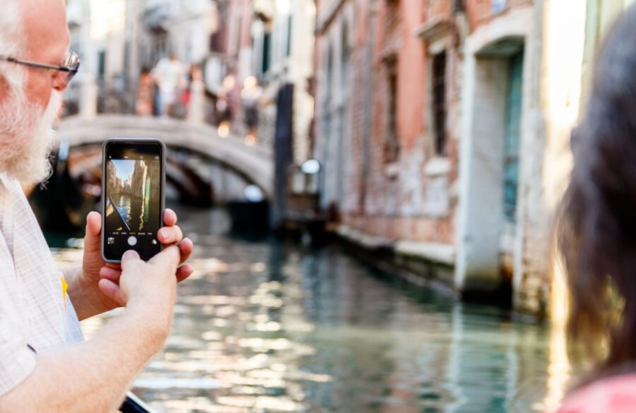 Venice: Traditional Shared Gondola Ride - Through the quieter canals