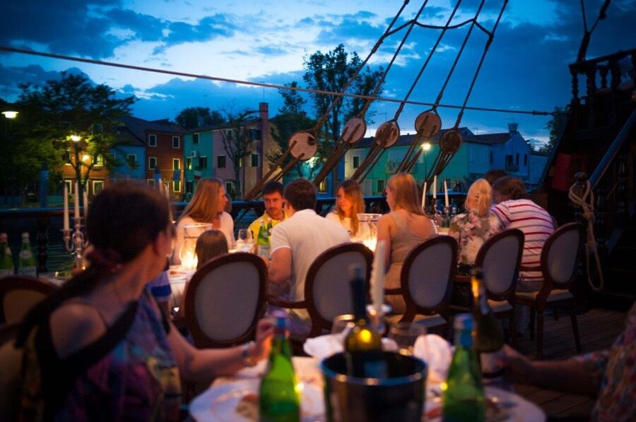 Venice: Venetian Lagoon Tour and Galleon Dinner - Boarding at the Museo Navale