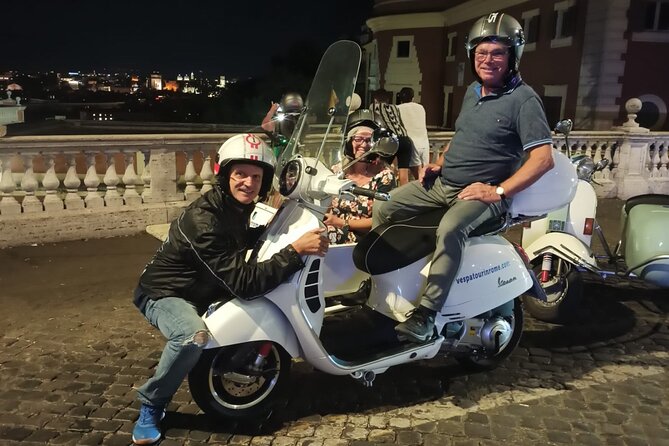 Vespa Sidecar Tour By Night with Pickup - Trastevere for gelato, coffee, and a change of mood